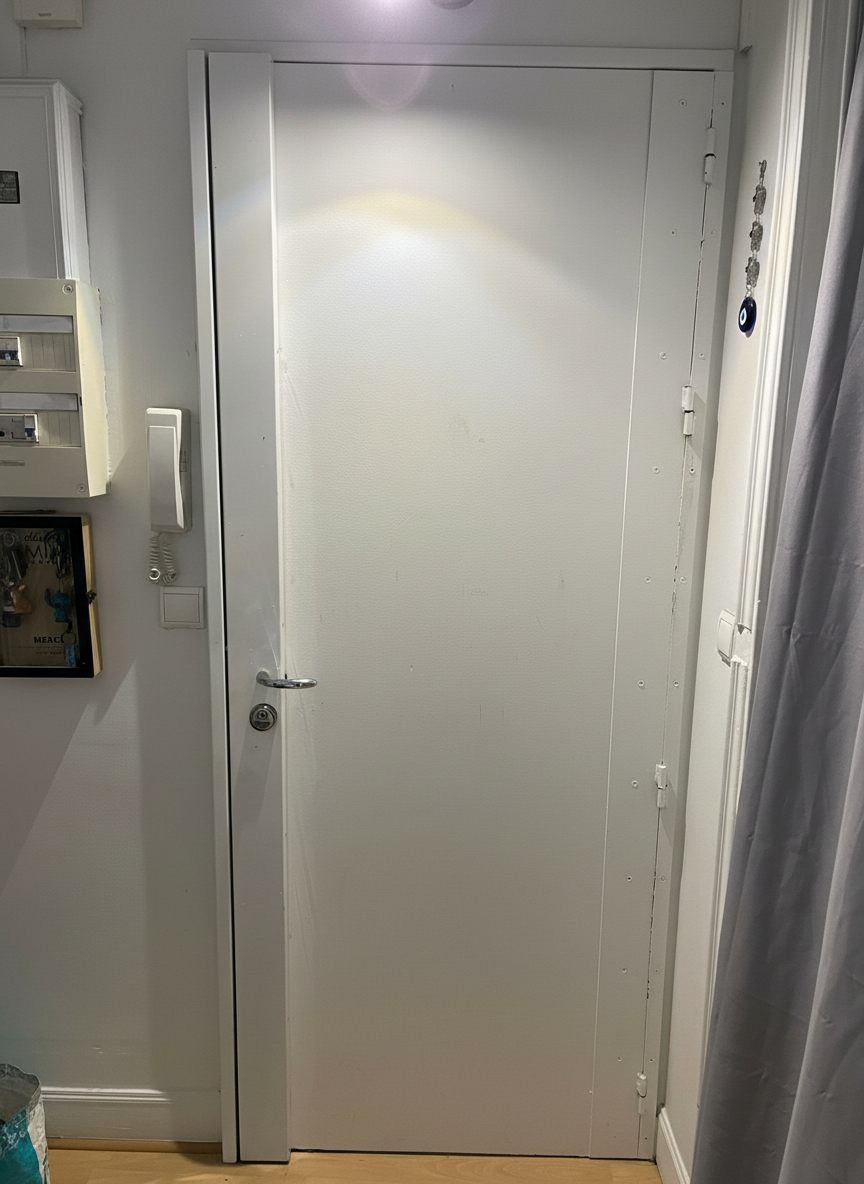 Porte d'entrée sécurisée après renforcement